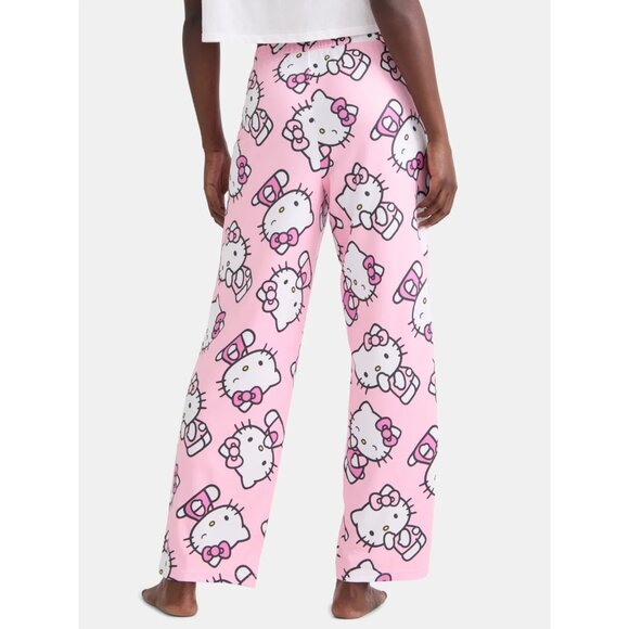 Sanrio, Women's Print Pajama Pants, Hello Kitty Poses, Size L, Relaxed Fit - Picture 2 of 5